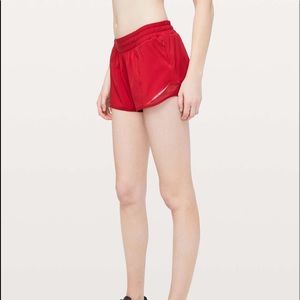 Red hotty hot shorts. Size 2. Tall